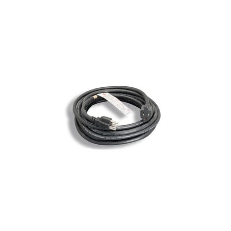 Cable Wholesale SJTW Extension Cord, 14 AWG, Indoor/Outdoor, 14/3, 1 Outlets, 5-15R, Black, 5-15P, 25 ft 10W3-62225